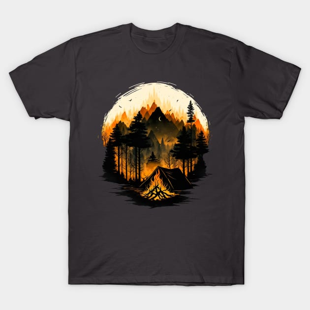 Epic camping T-Shirt by ElectricMint